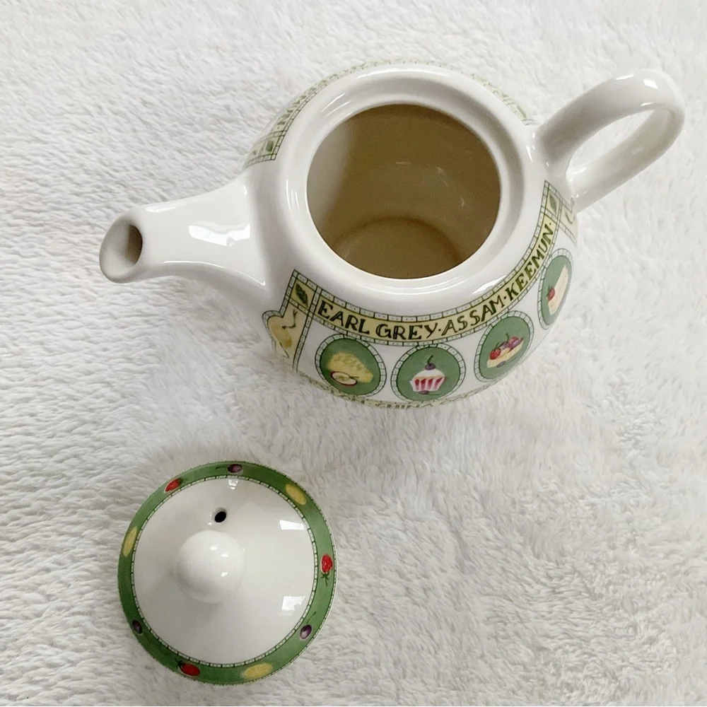 Arthur Wood England Small Teapot Earl Grey Assam Tea Motif Vintage